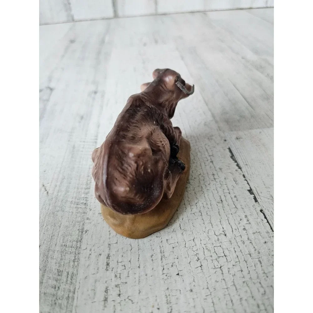 Vintage‎ Japan cow nativity Xmas statue figurine decor
